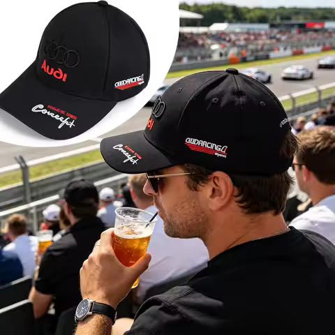 Car Outdoor Summer Sports Hat Baseball Cap For Audi A3 A4 A1 A6 B8 C6 Q6 8P Q3 Sportback Sline A5 A7