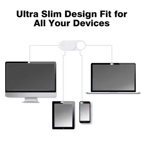 ABBG-9PCS Webcam Cover Slide, Ultra Thin Round Hole Laptop Camera Cover Slide Blocker For Computer P