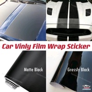 25X100cm Car Vinyl Film Wrap Sticker Matte / Grossly Black DIY Car Interior Decorative Accessories