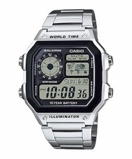 Casio Youth 10年電力電子錶 AE-1200WHD-1A 數位顯示電子錶