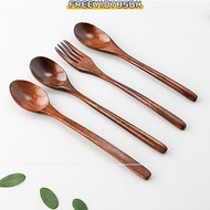 FREEYIO785BH Wooden Spoon, Natural Handmade Dinner Kit,  Rice Soups Spoon Kitchen Accessories