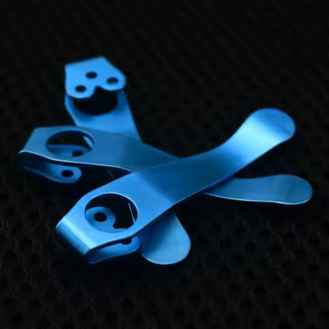 Contour lines Top Quality Titanium Alloy Pocket Knife Clip Clamp for Spyderco Paramilitary 2 C81 C10