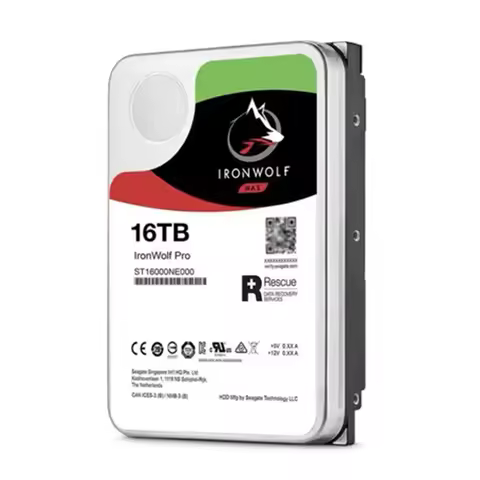 IronWolf Pro 16TB 14TB 12TB 10TB 8TB Internal Serial 7200RPM 256MB Cathe SATA 6Gb/s Hard Drive 3.5" 