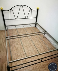 3V Heavy Duty Queen Size Foldable Bed Frame Powder Coating  Metal Steel Divan Katil Lipat Besi Queen Size Serbaguna