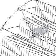 O1Metal 3-Tier Pull Down Spice Rack - Retractable Large Capacity Kitchen Storage Shelf Organizer for