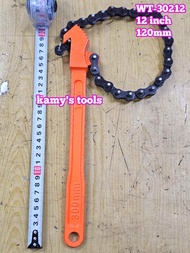 Cờ lê xích mở lọc dầu nhớt cảo dây xích cán dài 12 inch Wetools WT-30212 đường kính 120mm