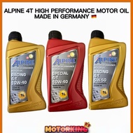 ALPINE 4T HIGH PERFORMANCE MOTOR OIL MADE IN GERMANY 10W40 5W50