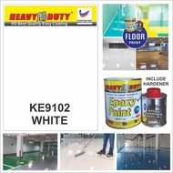 KE9102 WHITE ( 1L ) Epoxy Paint ( HEAVY DUTY ) Epoxy Floor Paint ( 750ml + 250ml Hardener )