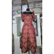 redmaroon formal wear / Filipiniana dress