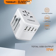 TESSAN - International Travel Charger 17W with USB C Plug Universal Plug Adaptor Travel Essential
