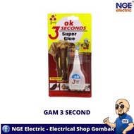 HARDWARE| 3 Second OK Super Glue / 3 Second Glue / Gam 3 saat / Gam 3 second