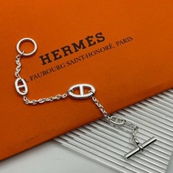 Hermes 愛馬仕 925純銀 豬鼻子手鍊/飾品