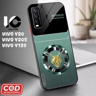 HP Softcase VIVO Y20hp VIVO Y20S V2029, V2029 Glossy Case Shiny Glass Casing Protective Mobile Phone