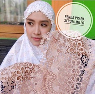 mukena Prada foil mukena mewah