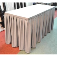 Table Skirting for table size 60W x 180L x 75H cm, Table clips included