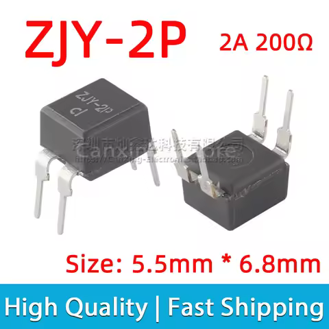 2pcs ZJY51R5-2P ZJY-2P Common Mode Choke Coil Inductor Filter Impedance 200Ω 2A Noise Suppression Si