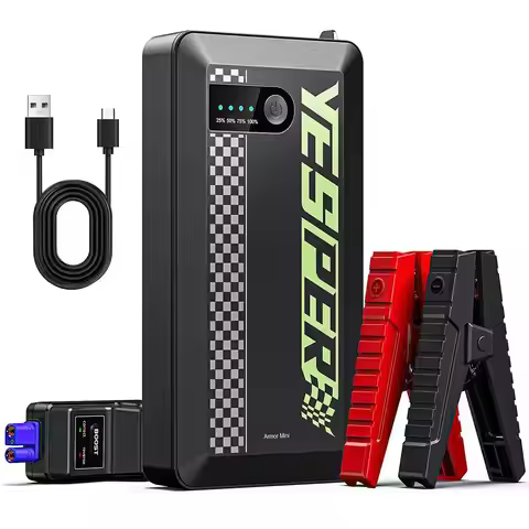 YESPER 1500A Peak Jump Starter, Portable 12V Car Jumper for 7L Gas/5.5L Diesel, Motorcycle Booster P