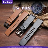 Apply To DIESEL Watch Strap, Brown Genuine Leather Replacement Band For DZ4343/DZ4405/DZ7257/DZ4423 