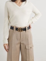 Gucci black leather belt 全新GUCCI黑色皮革皮帶