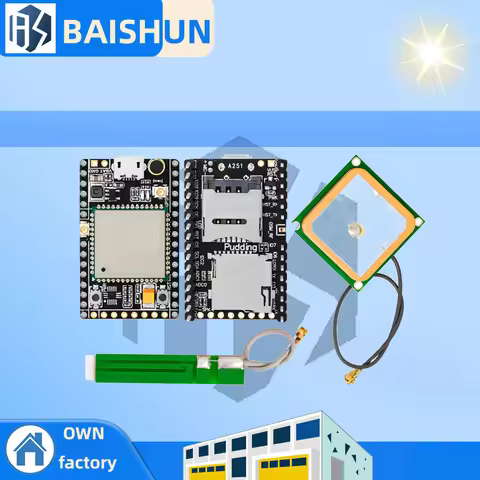 RCmall GPRS GSM A9G Pudding/ GPRS GSM+GPS BDS A9G Development Board SMS Voice Wireless for Smart Wat