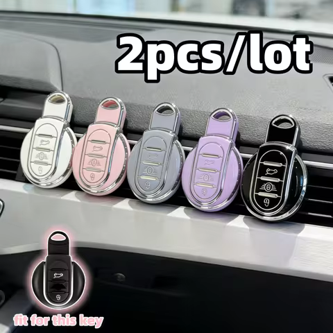 2pcs car key case covers For BMW MINI COOPER S ONE JCW F54 F55 F56 F57 F60 CLUBMAN COUNTRYMAN