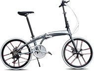 NT4K New HITO X4 Foldable Bike Bicycle, 22" Spoke Rim, 4 Years on Frame and 1 Year on Parts Warranty, White, Black Red, Black Gold and Titanium Grey