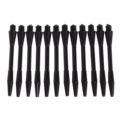 12Pcs/set Nylon Ring Grip Harrow Pole Rod Medium Darts Plastic Shaft Nylon Stems Short Stems