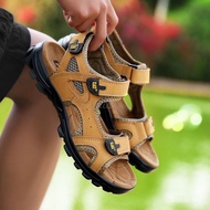 Size 38-47 CAT Cowhide Leather Beach Sandals Cowhide Outer Sandals Hiking Sandals Cell Sandals