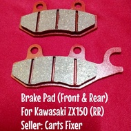 Brake Pad Set (Front &amp; Rear) * Kawasaki ZX150 (RR) * Modenas Dinamik/GT128