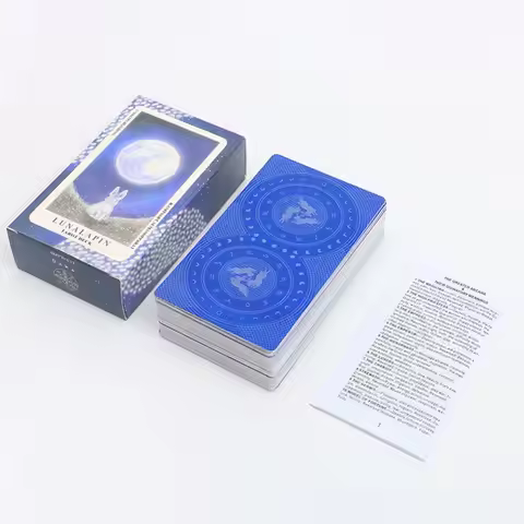 Full English Tarot 12*7 cm Lunalapin Rabbit tarot deck Board game tarot cards With paper manual for 