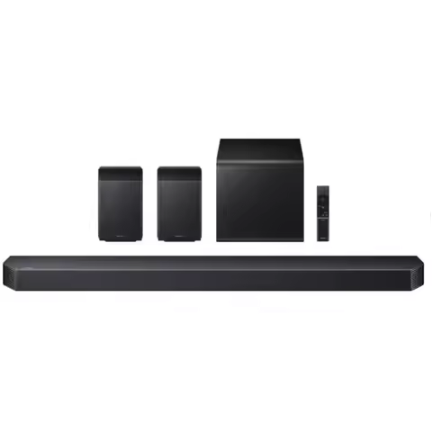 Samsung Q-Series 9.1.4ch Soundbar with Subwoofer and Rear Speakers Dolby Atmos, WiFi, HW Q930F, Blac