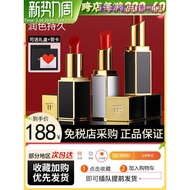 High-end Brand Lipstick Female Cosmetics TOM FORD/TOM FORD TF Lipstick 16 Scarlet Red 100 Matte 52 Black Thin Tube Moisturizing Lipstick Genuine Product