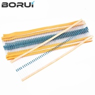 100pcs 1/4W Metal film resistor 1% 1K 1.1K 1.2K 1.3K 1.5K 1.6K 1.8K 2K 2.2K 2.4K 2.7K 3K 3.3K 3.6K 3