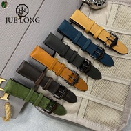 HOT ； High Quality Leather Silicone Watch Strap Quick Release Watchbands 20mm 22mm For Watch Accessories