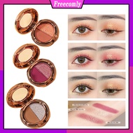 2-Color Eyeshadow Palette Milk Tea Palette Glitter Pearlescent Sequins Gentle Orange Brown Eyeshadow