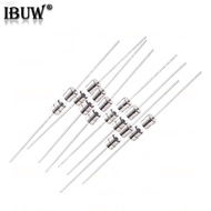 100PCS 3.6x10mm Glass Fuse with Leads Axial Leaded Fuse Tube for PCB Circuit Board Electronics Prote