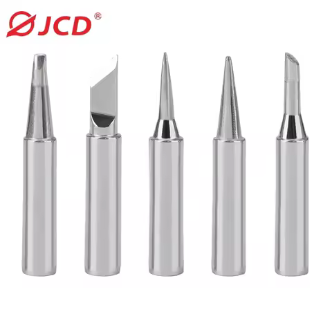 JCD 5pcs New Lead Free Soldering Iron Tips Replacement For Soldering Repair Station and soldering ir