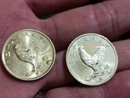 2枚 中華民國82年(1993) 雞年 中央造幣廠 開鑄60週年紀念銅章