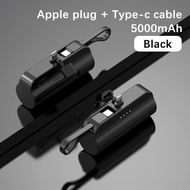 💕 【 Spot inventory 】 Free shipping+COD 💕 2in1 5000mAh Mini Fast Charging Portable Power Bank w/ Buil