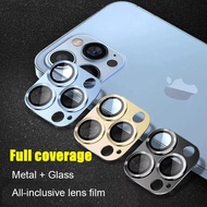Camera Lens Protector on For iPhone 14 15 13 12 Pro Max 13Mini Tempered Glass For iPhone 11 13 14 Pro 14Plus Metal Camera Protector