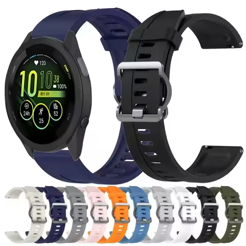 22mm Soft Silicone Strap for Garmin Venu 4-3 Bracelet Wristband For Garmin Forerunner 965 265 955 97