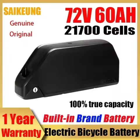 72v Ebike Battery 52V Batterie Vélo Électrique 48v 25 30 35 40 45ah 50ah 60ah E-bike Downtube 3000W 