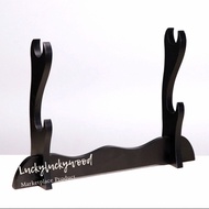 Dudukan stand kayu katana boken display sword 2 susun