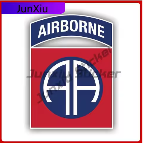 82nd Airborne Division Sticker Creative Decals Fort Bragg Nc Parachute Assault Auto Decor Car Sticke