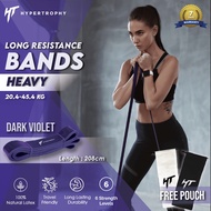 UNGU Resistance Fitness Equipment Purple Heavy Power Band/ (45-100 pounds 20.4-45.4kg) Premium Latex