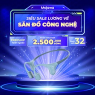 Mojawa RunPlus Blue Swimming Headphones – Waterproof - 32GB - Bone Conduction Headphones for Gym, Sw