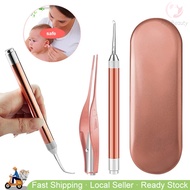【SG】 LED Flashlight Ear Pick Ear Wax Removal Tool, Ear Cleaning Tools Kit for Kids and Adults, Earwa
