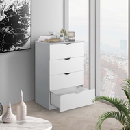 Koncept Furniture ตู้เตี้ย รุ่น Pody-M ขนาด 60 cm. สีขาว (60x40x90 ซม.)