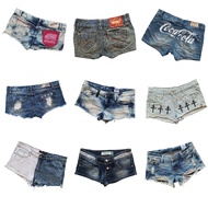 P.2 Cyberpunk skater emo gall girl acubi gothic grungecore fairycore low rise jeans ribbed denim car