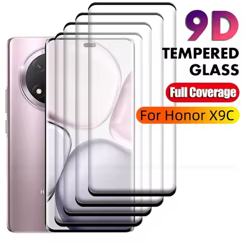 1/2/3/4 PCS For Honor X9C Glass Honor X9C Tempered Glass Protective 9D 9H HD Full Curved Cover Scree